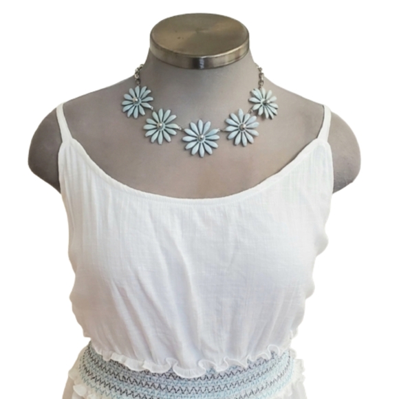 EMBROIDERED HEM ☆ PRETTY ☆ SUMMER DRESS ☆ NWT - Picture 3 of 11